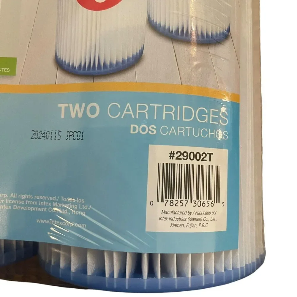 Intex Pool‎ Pump Filter Cartridge 2 Pack Type A or C Filter Cartridge Brand New